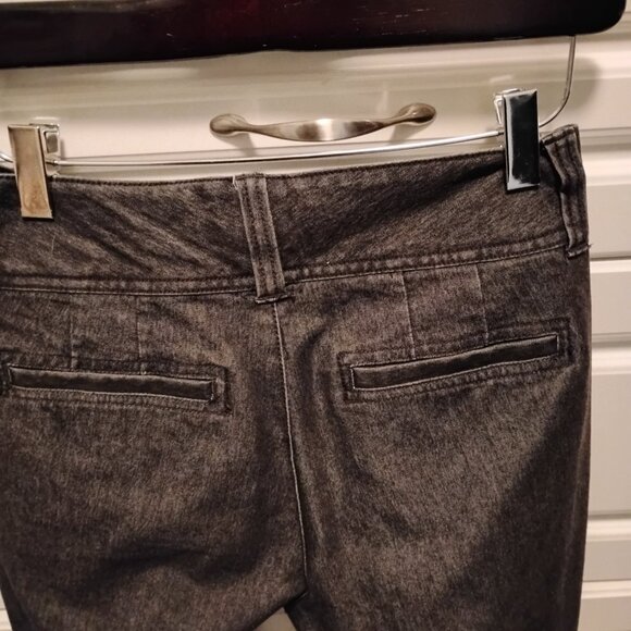 On Trend! Black Denim Wide Leg Trousers - Picture 5 of 6